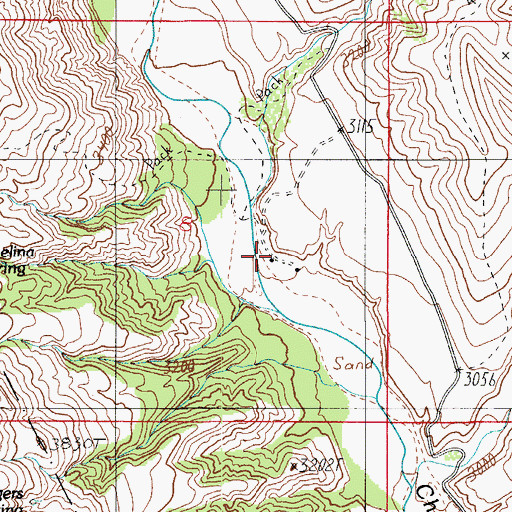 Topographic Map of Flying H Ranch, AZ