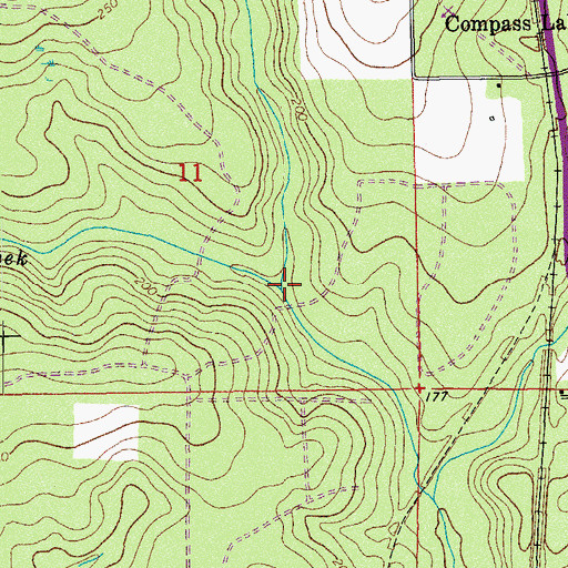 Topographic Map of Sewell Branch, FL