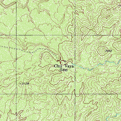 Topographic Map of Chui Vaya, AZ