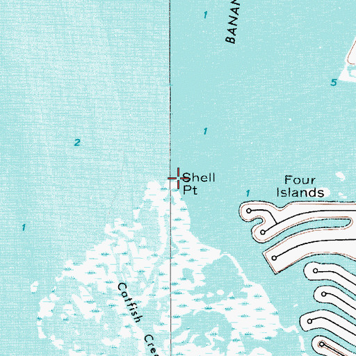Topographic Map of Shell Point, FL