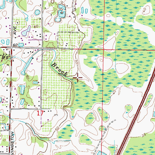 Topographic Map of Sherrys Brook, FL