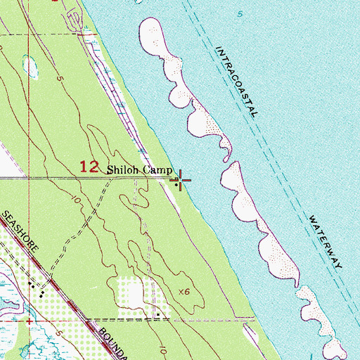 Topographic Map of Shiloh Camp, FL