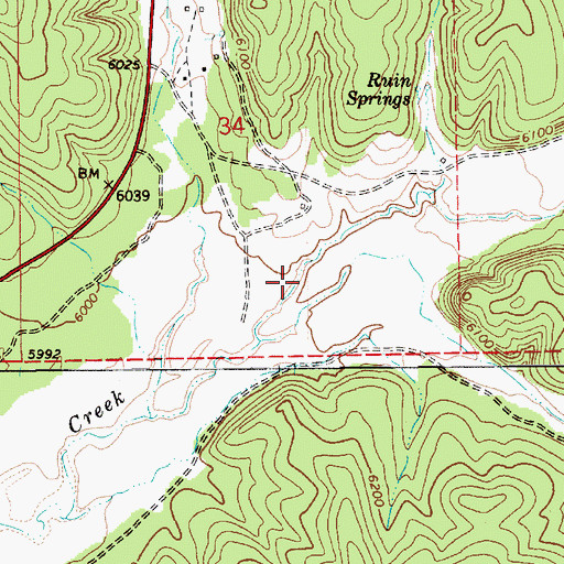 Topographic Map of Forestdale Canyon, AZ