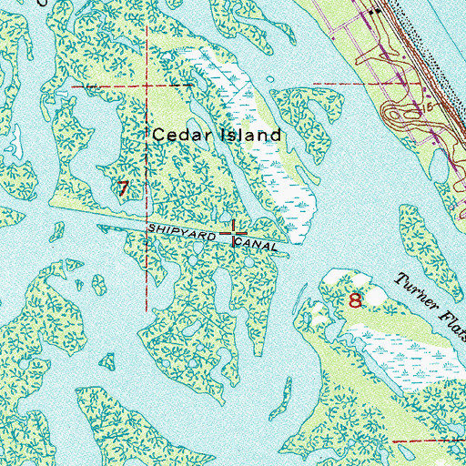Topographic Map of Shipyard Canal, FL
