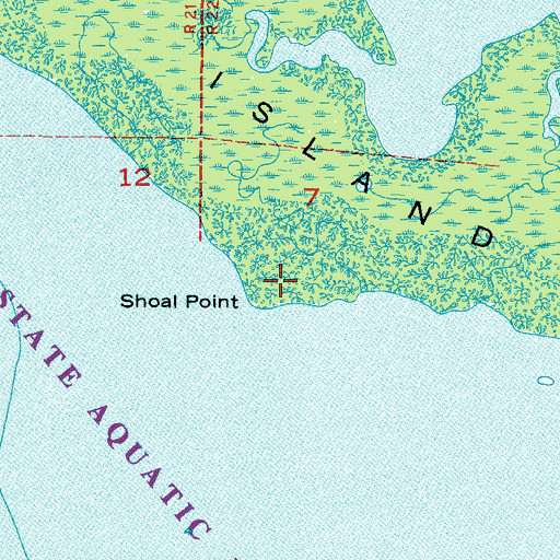 Topographic Map of Shoal Point, FL