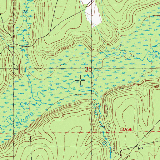 Topographic Map of Short Branch, FL