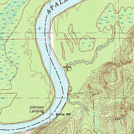 Topographic Map of Short Creek, FL