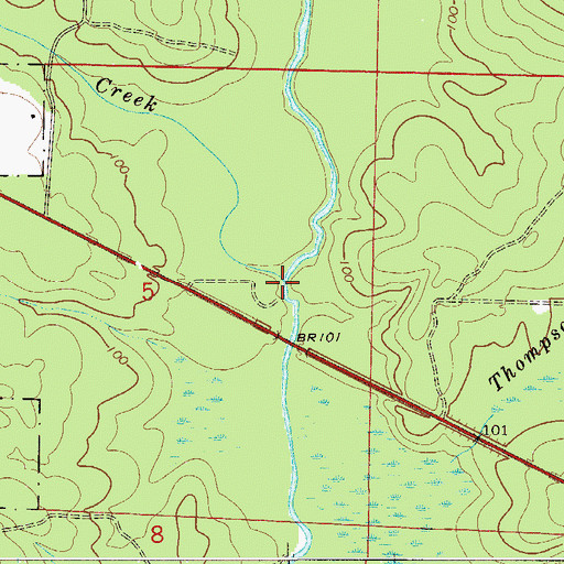Topographic Map of Short Creek, FL