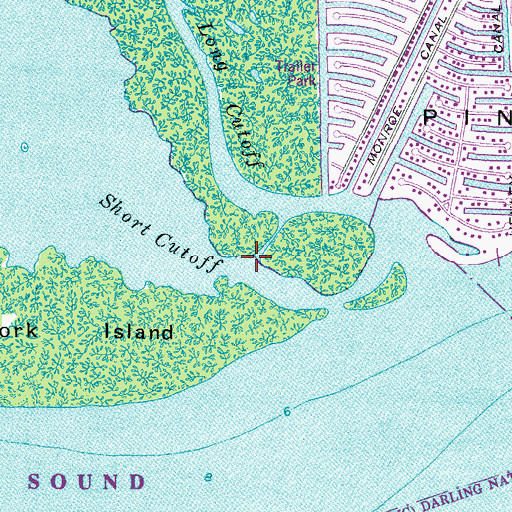 Topographic Map of Short Cutoff, FL