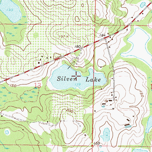 Topographic Map of Silver Lake, FL