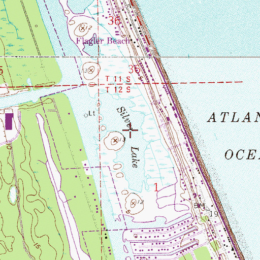 Topographic Map of Silver Lake, FL