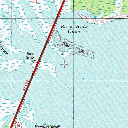 Topographic Map of Simpson River, FL