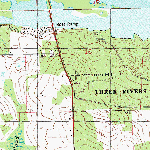 Topographic Map of Sixteenth Hill, FL