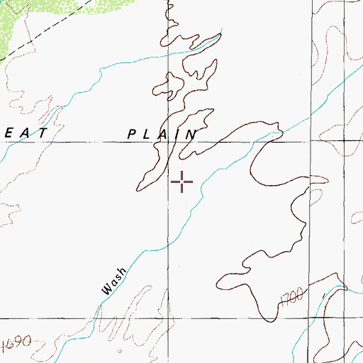 Topographic Map of Chukut Kuk Wash, AZ