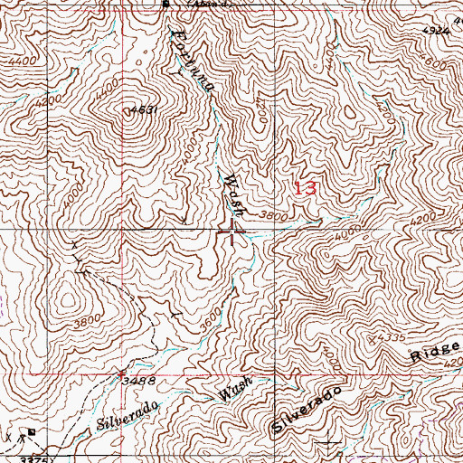 Topographic Map of Fortuna Wash, AZ
