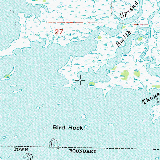 Topographic Map of Smith Creek, FL