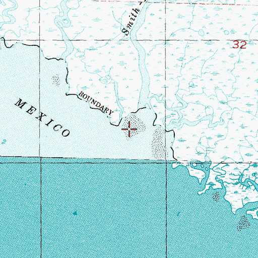 Topographic Map of Smith McCullah Creek, FL