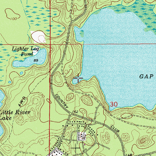 Topographic Map of Smooth Iron Pond, FL