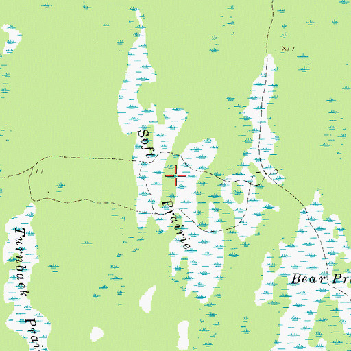 Topographic Map of Soft Prairie, FL