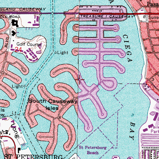 Topographic Map of South Causeway Isles, FL