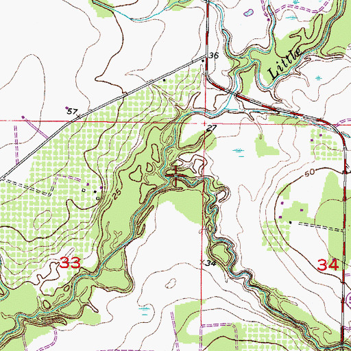 Topographic Map of South Fork Little Manatee River, FL
