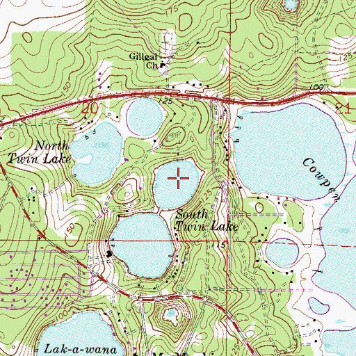 Topographic Map of South Twin Lake, FL