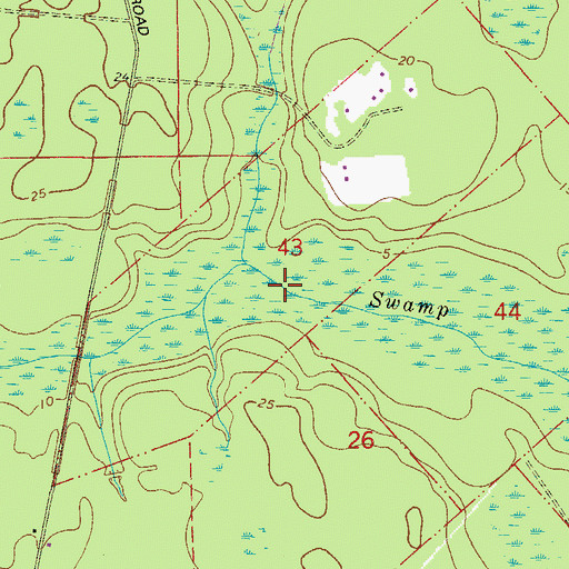 Topographic Map of Spell Swamp, FL