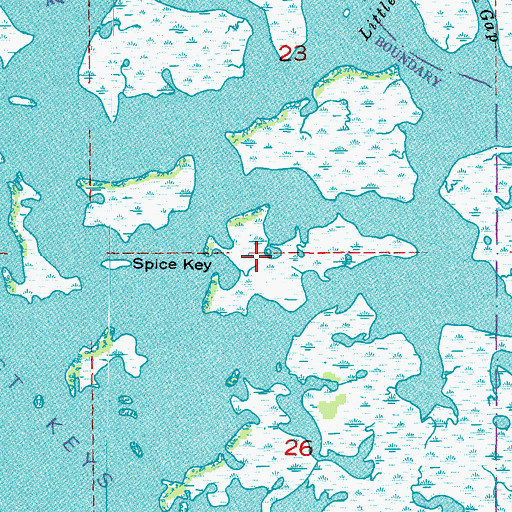 Topographic Map of Spice Key, FL