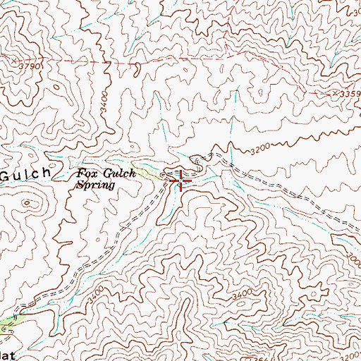 Topographic Map of Fox Gulch, AZ