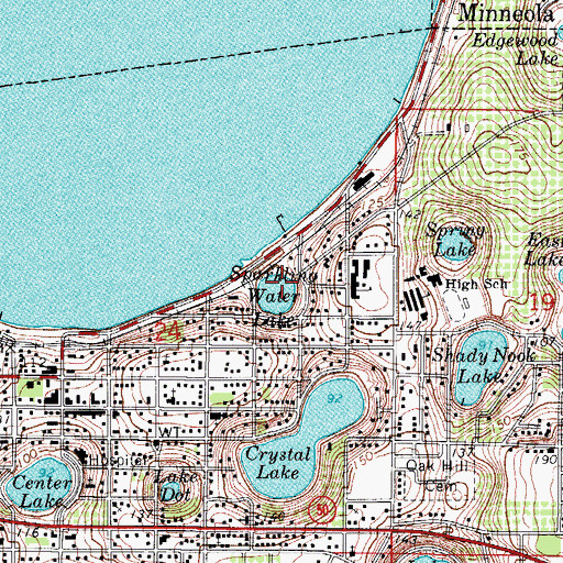 Topographic Map of Sparkling Water Lake, FL