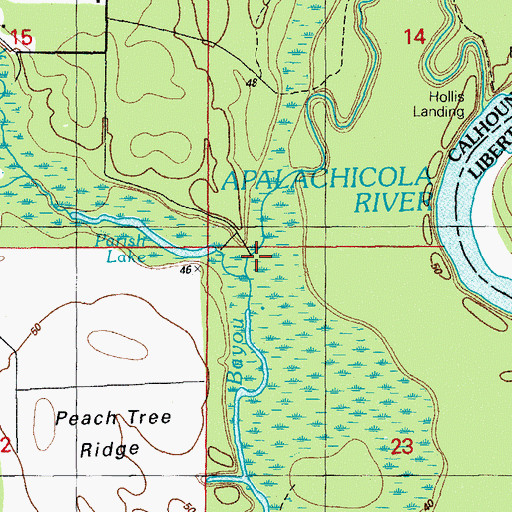 Topographic Map of Stafford Creek, FL