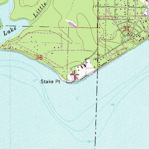 Topographic Map of Stake Point, FL