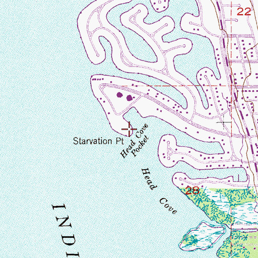 Topographic Map of Starvation Point, FL
