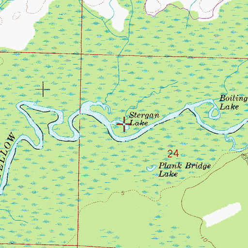 Topographic Map of Stergan Lake, FL
