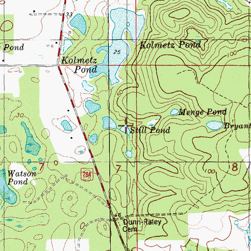 Topographic Map of Still Pond, FL