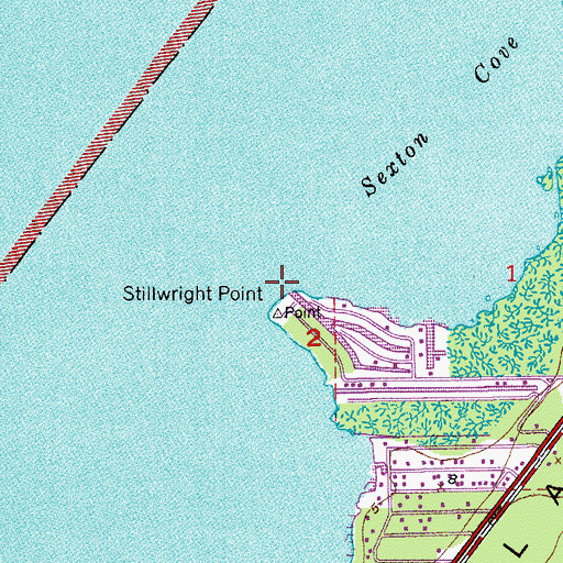 Topographic Map of Stellrecht Point, FL