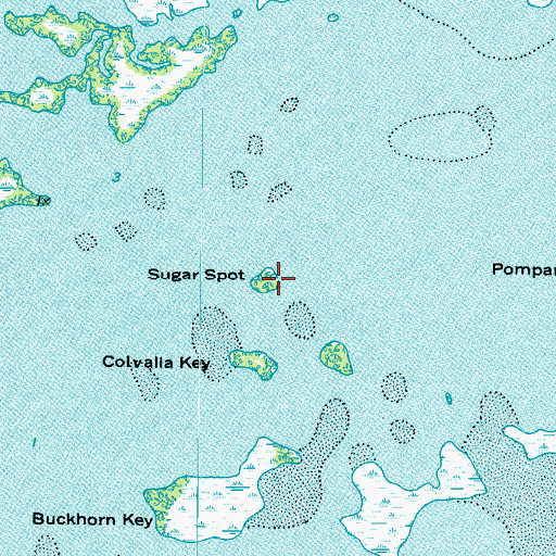Topographic Map of Sugar Spot, FL