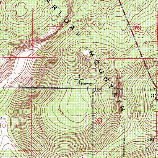 Topographic Map of Sugarloaf Mountain, FL