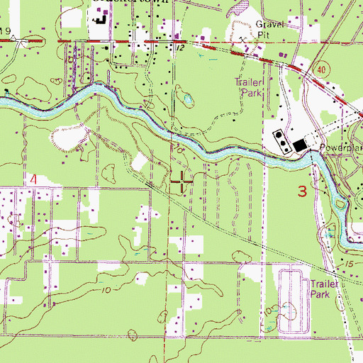 Topographic Map of Sulphur Spring, FL