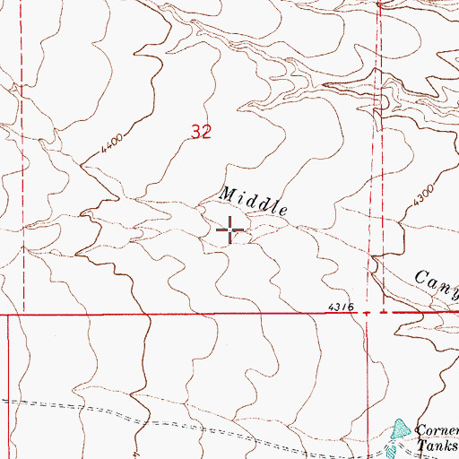 Topographic Map of French Joe Canyon, AZ