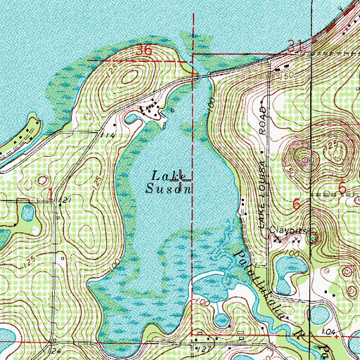Topographic Map of Lake Susan, FL