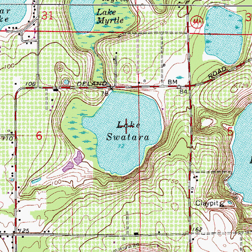 Topographic Map of Lake Swatara, FL