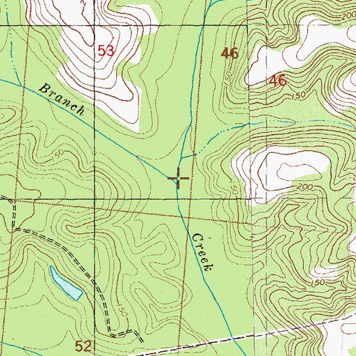 Topographic Map of Sweetwater Branch, FL