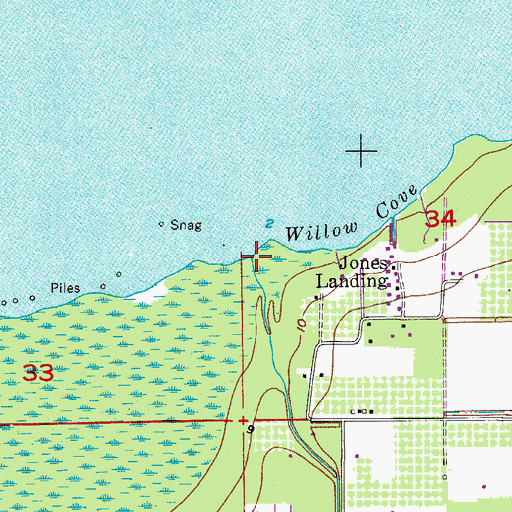 Topographic Map of Sweetwater Creek, FL