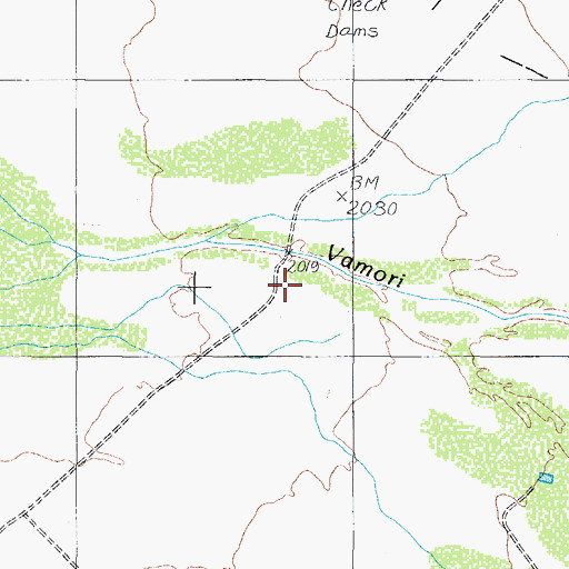 Topographic Map of Fresnal Wash, AZ