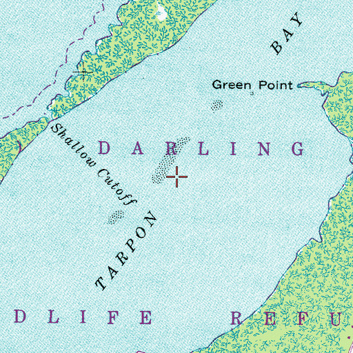 Topographic Map of Tarpon Bay, FL