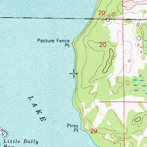 Topographic Map of Lake Tarpon, FL