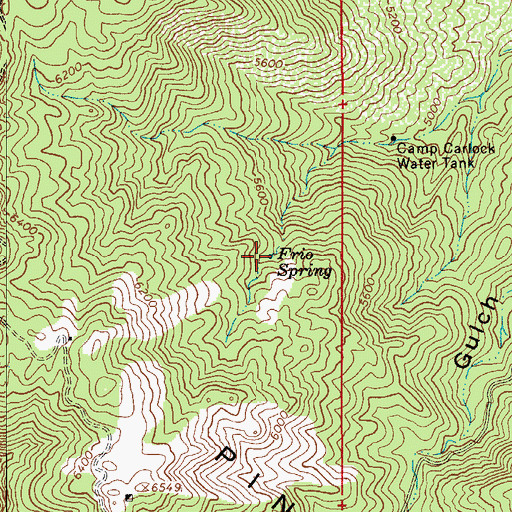 Topographic Map of Frio Spring, AZ