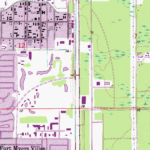 Topographic Map of Tenmile Canal, FL