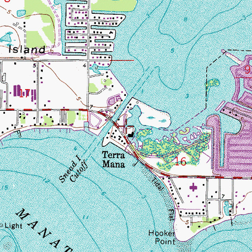 Topographic Map of Terra Mana, FL